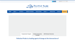 Desktop Screenshot of pollutionprobe.org