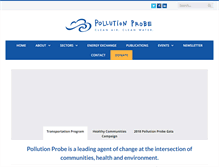 Tablet Screenshot of pollutionprobe.org